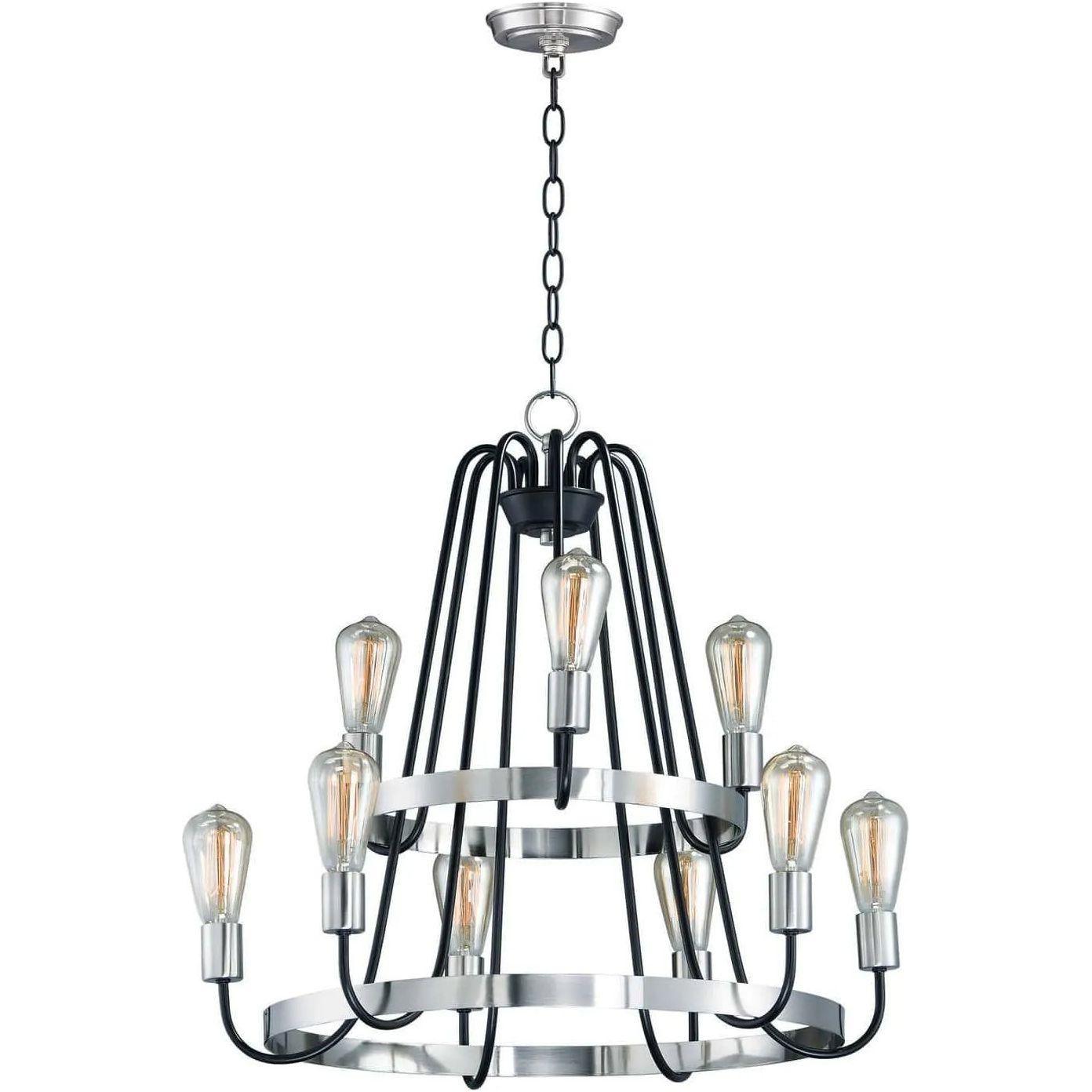 Maxim Lighting - Haven Chandelier - 11737BKSN - Canada Light Shop