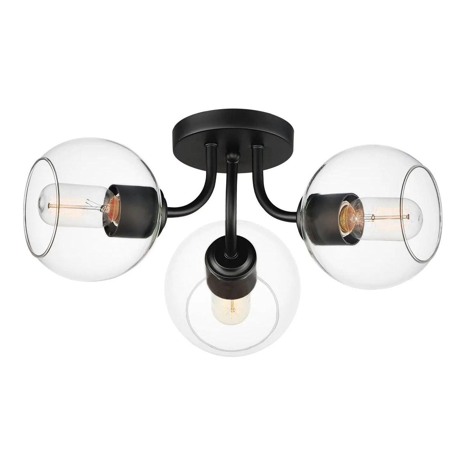 Maxim Lighting - Knox Semi-Flush Mount - 21634CLBK - Canada Light Shop