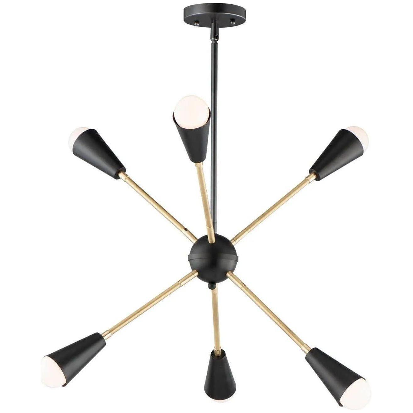 Maxim Lighting - Lovell Starburst Pendant - 11266BKSBR/BUL - Canada Light Shop