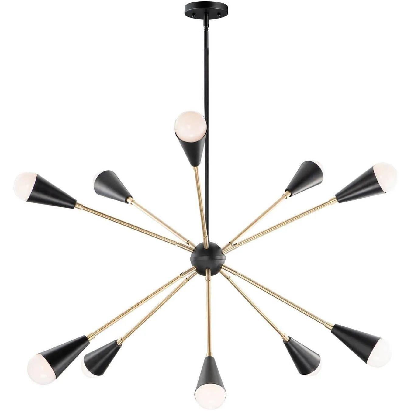 Maxim Lighting - Lovell Starburst Pendant - 11268BKSBR - Canada Light Shop