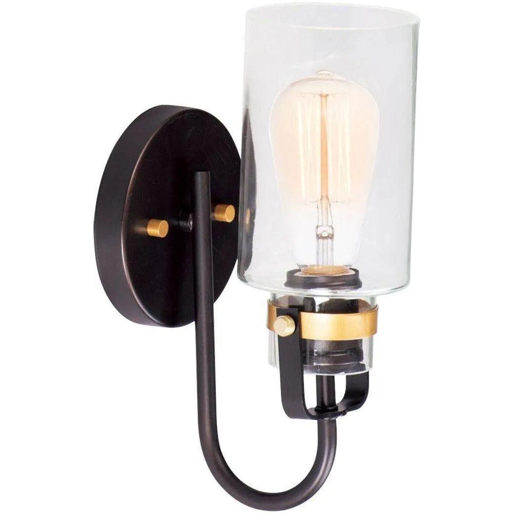 Maxim Lighting - Magnolia Wall Sconce - 30170CLBZGLD - Canada Light Shop
