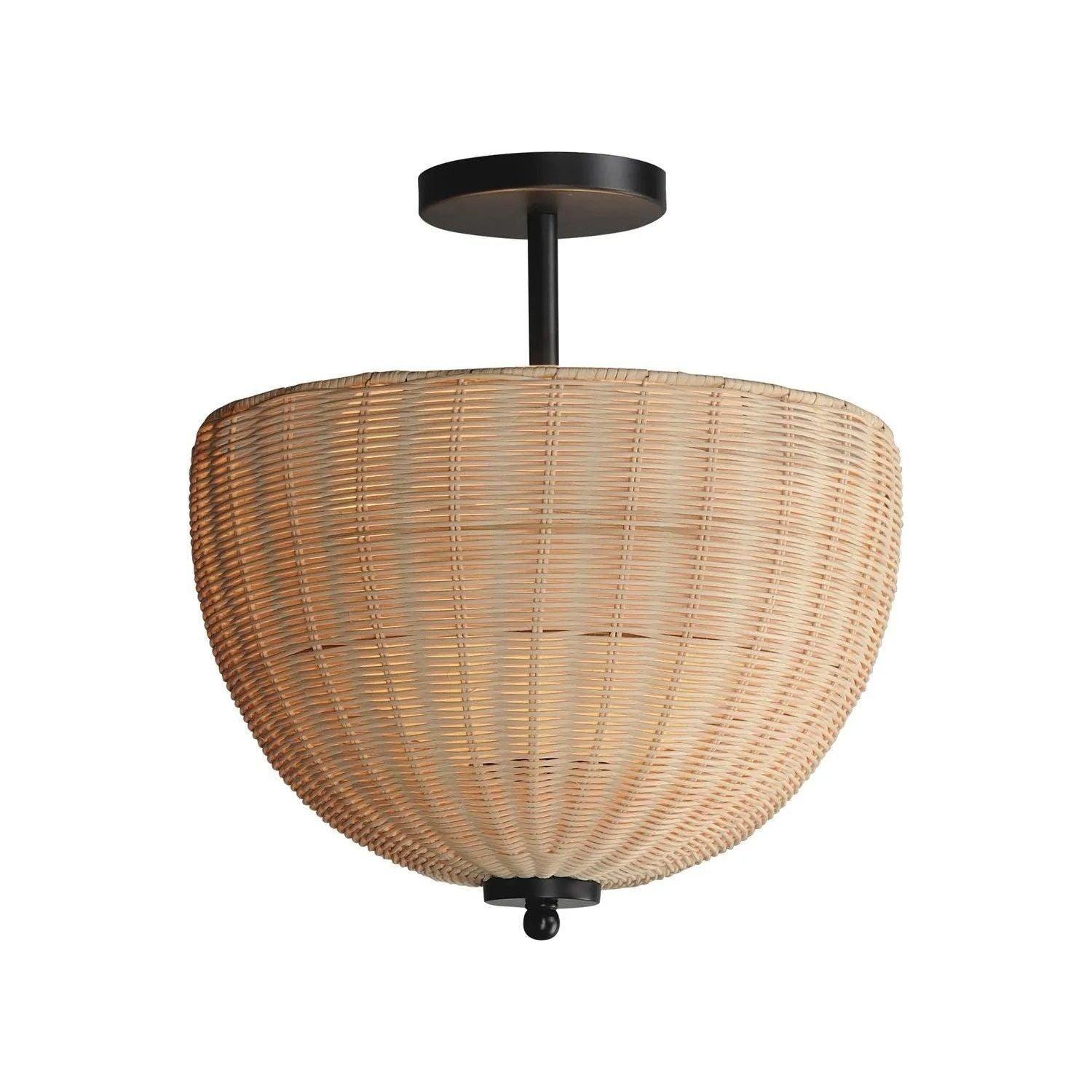 Maxim Lighting - Maldives Semi Flush/Pendant - 12604NABK - Canada Light Shop