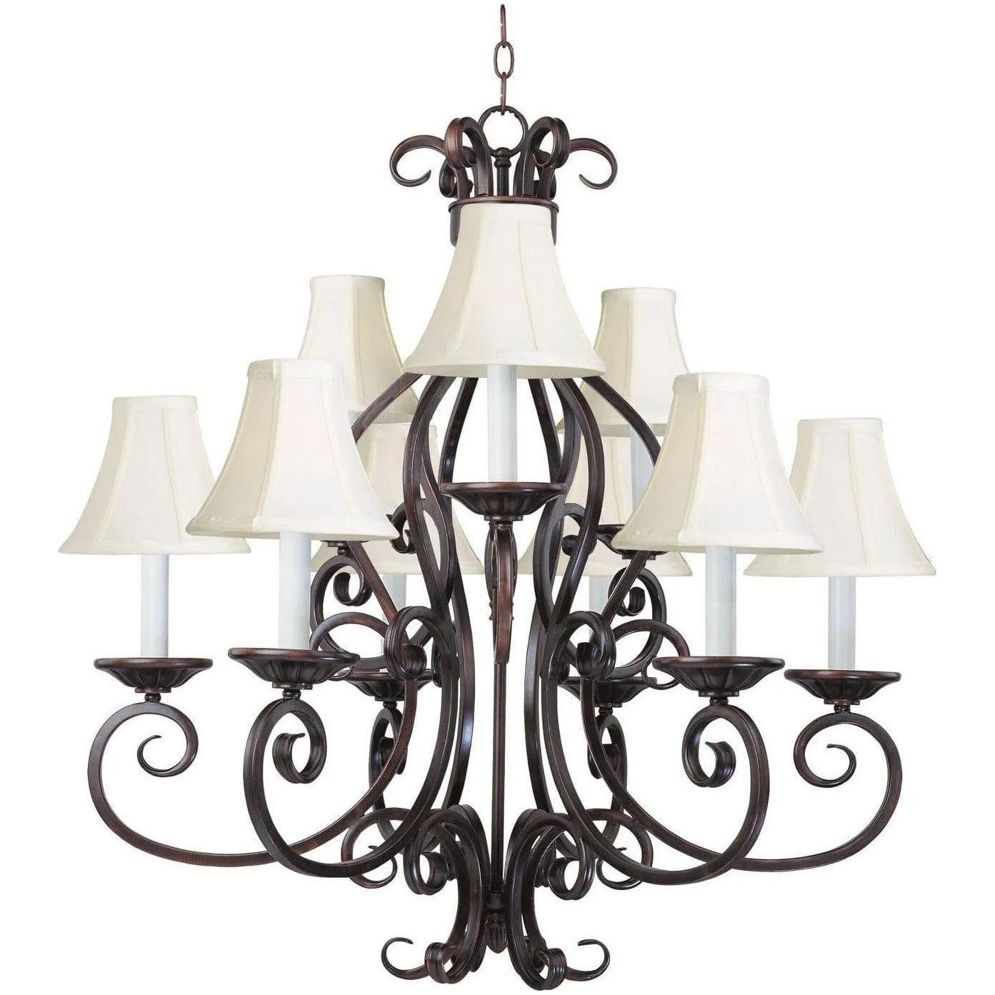 Maxim Lighting - Manor Chandelier - 12216OI/SHD123 - Canada Light Shop