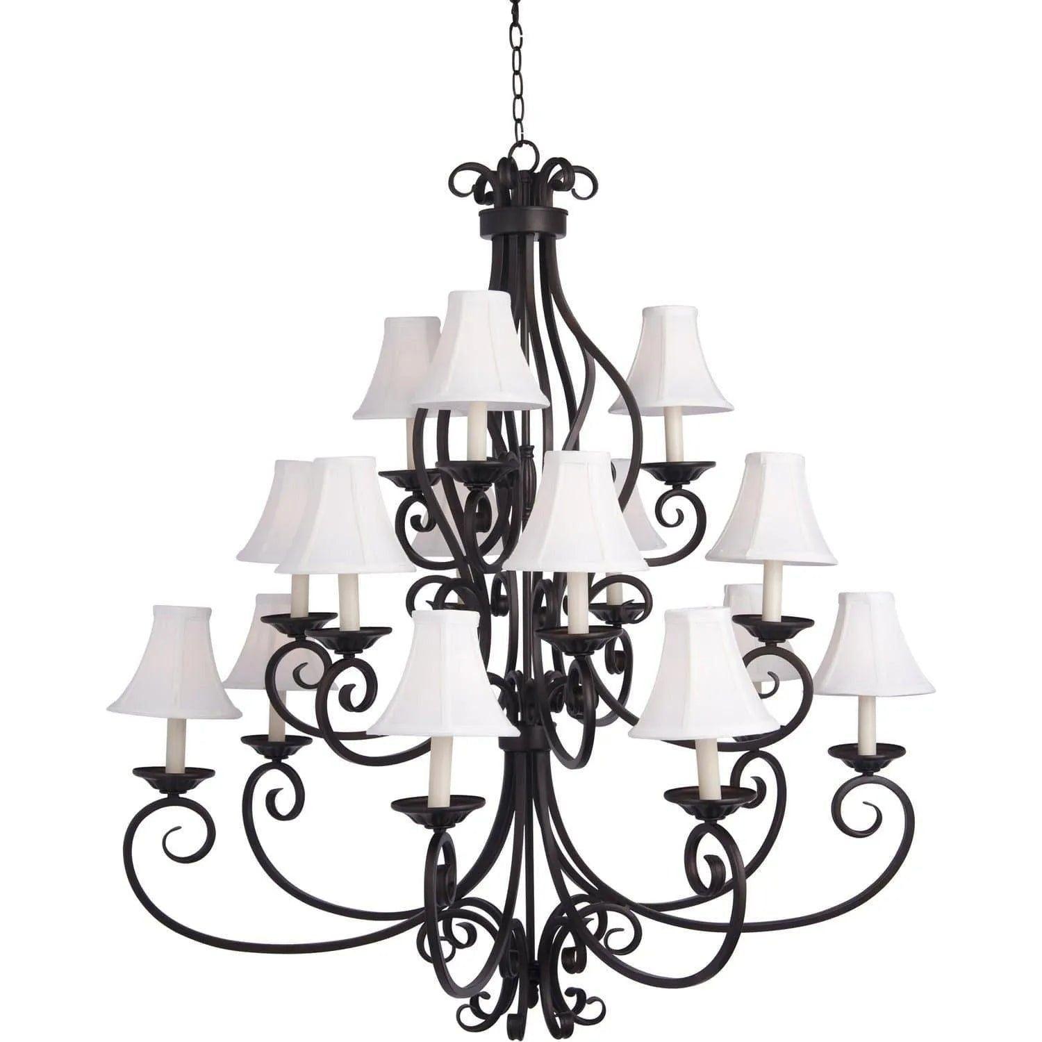 Maxim Lighting - Manor Chandelier - 12219OI/SHD123 - Canada Light Shop