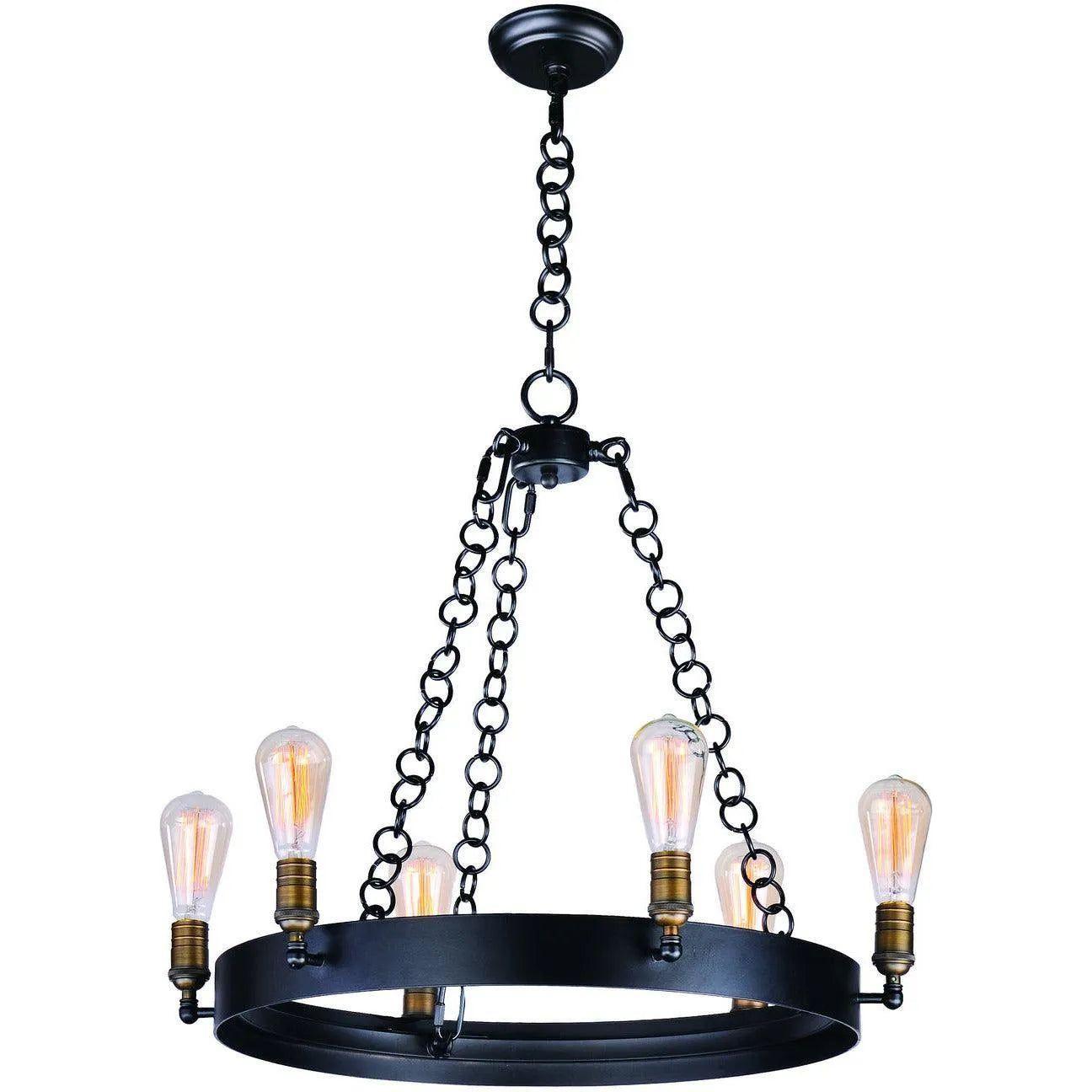 Maxim Lighting - Noble Chandelier - 26273BKNAB - Canada Light Shop