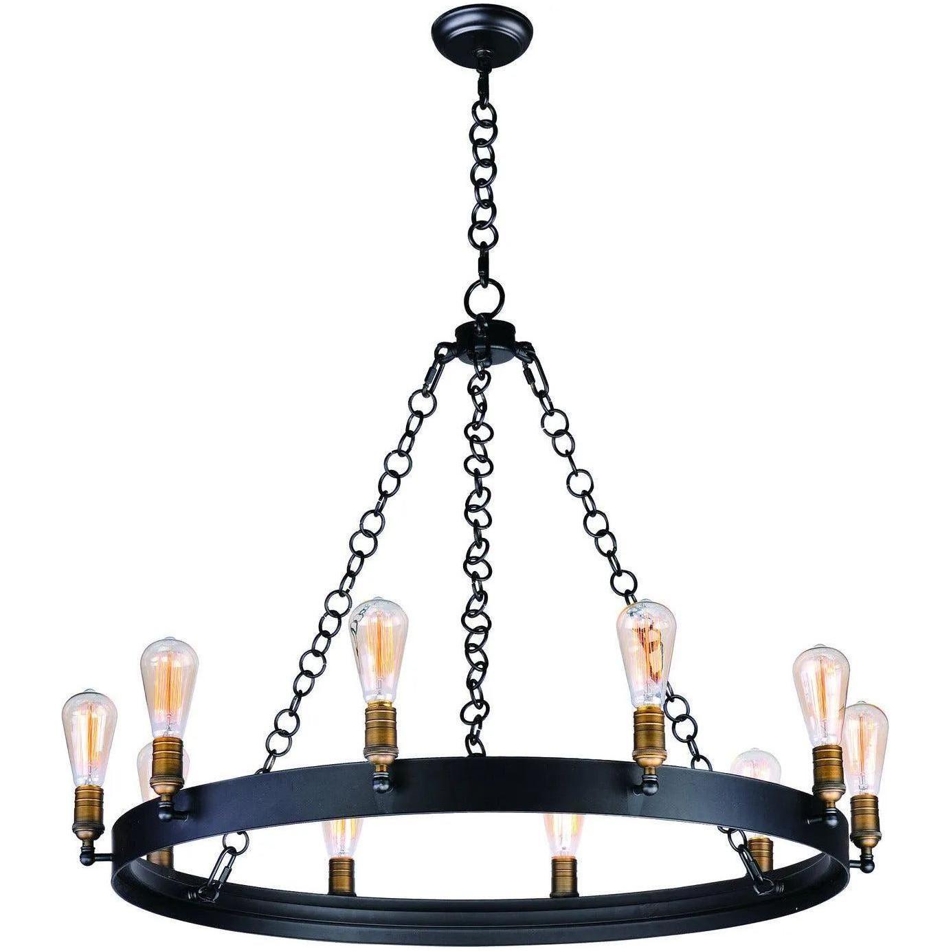 Maxim Lighting - Noble Chandelier - 26275BKNAB - Canada Light Shop