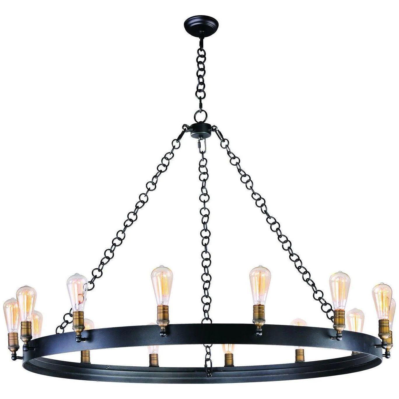Maxim Lighting - Noble Chandelier - 26276BKNAB - Canada Light Shop