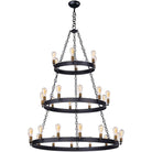 Maxim Lighting - Noble Three-Tier Chandelier - 26278BKNAB/BUI - Canada Light Shop