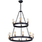 Maxim Lighting - Noble Two-Tier Chandelier - 26277BKNAB/BUI - Canada Light Shop