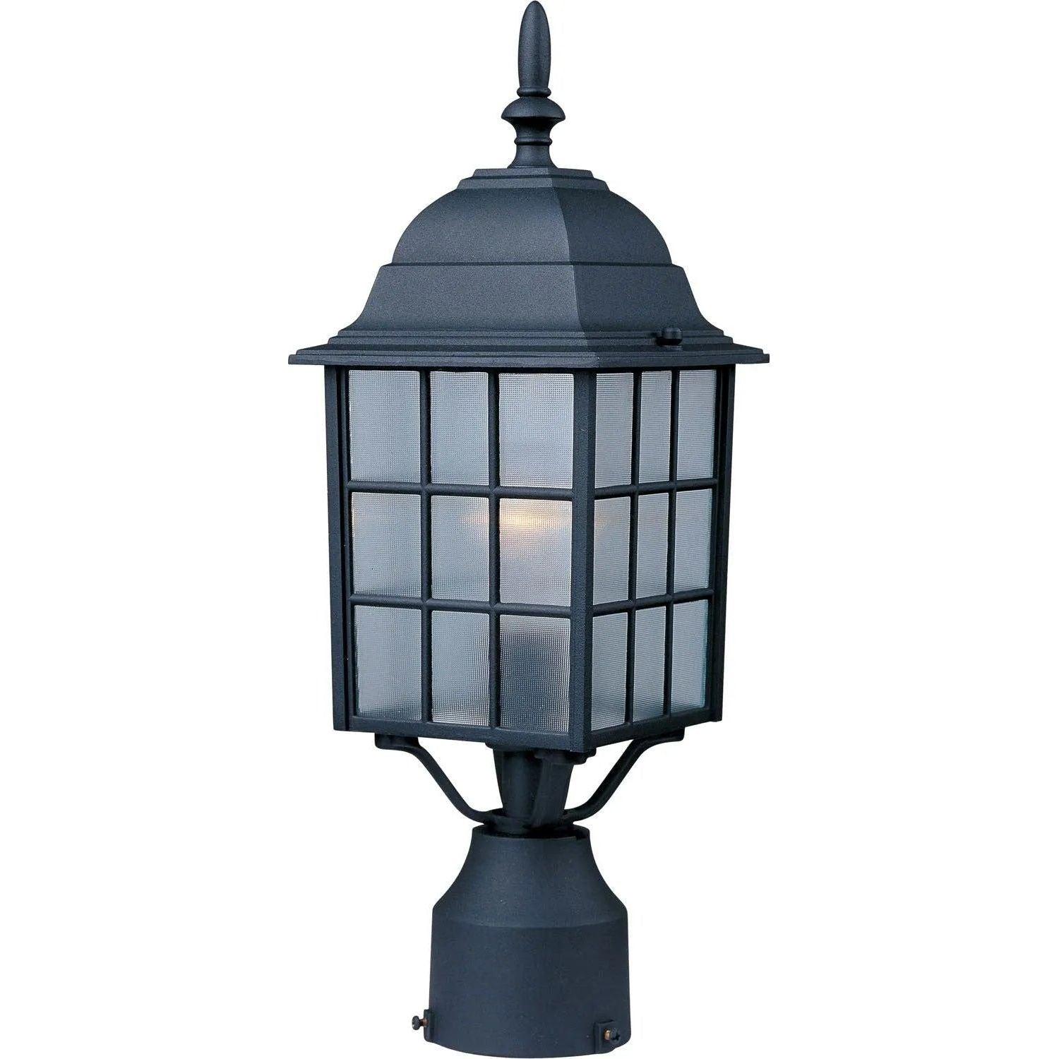 Maxim Lighting - North Church Outdoor Pole/Post Lantern - 1052BK - Canada Light Shop