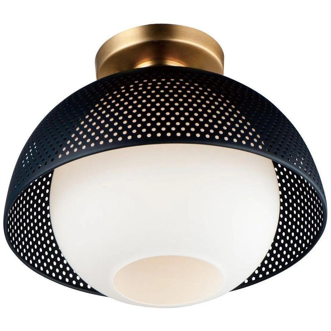 Maxim Lighting - Perf Flush Mount - 10083WTBKSBR - Canada Light Shop
