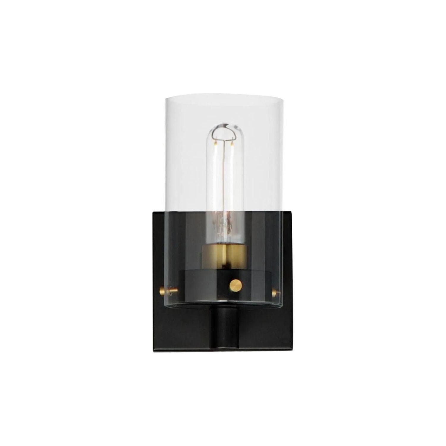 Maxim Lighting - Pinn Wall Sconce - 12401CLBKSBR - Canada Light Shop