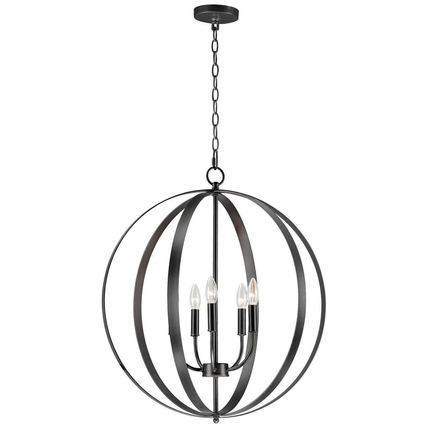 Maxim Lighting - Provident Orb Chandelier - 10032BK - Canada Light Shop