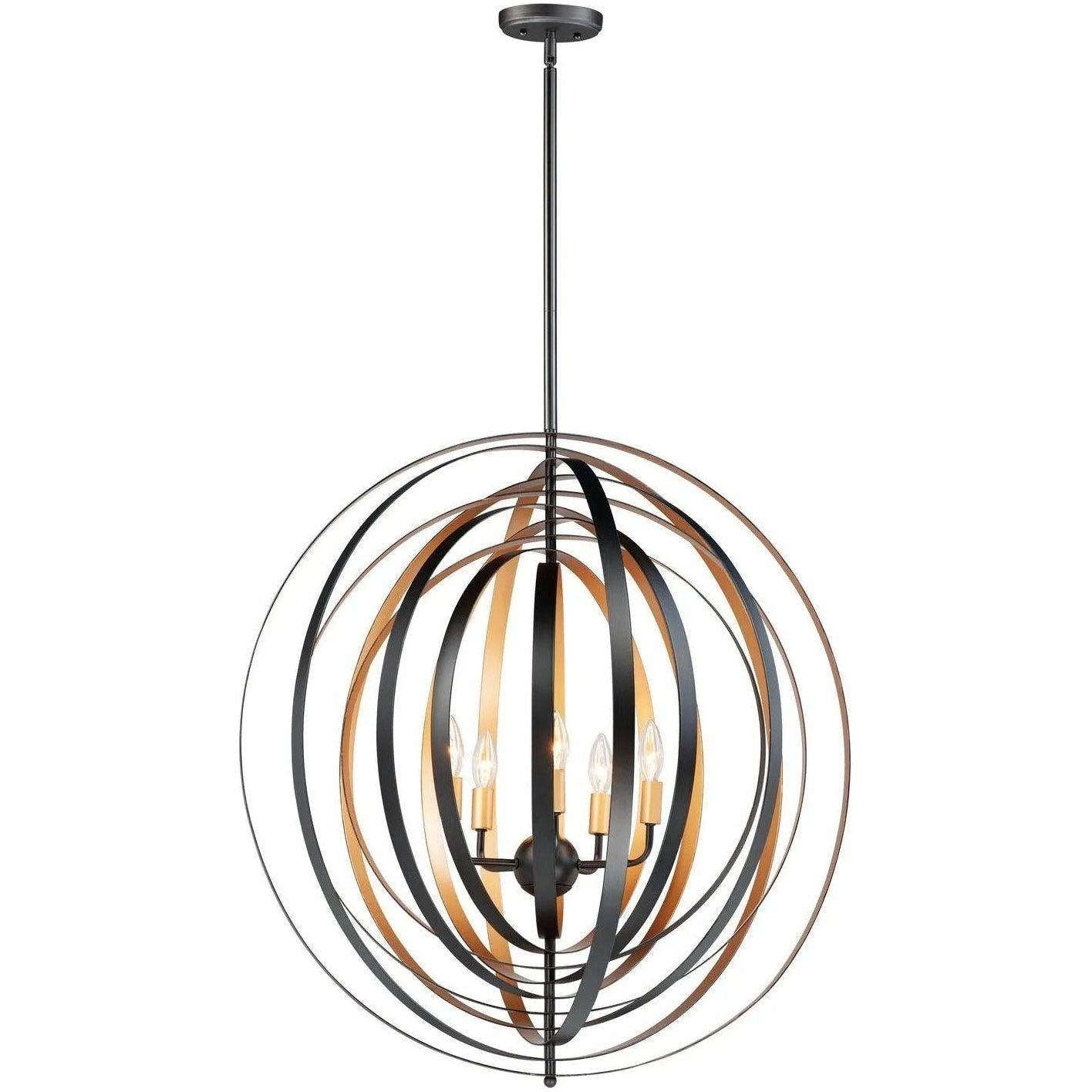 Maxim Lighting - Radial Pendant - 28675BKGLD - Canada Light Shop