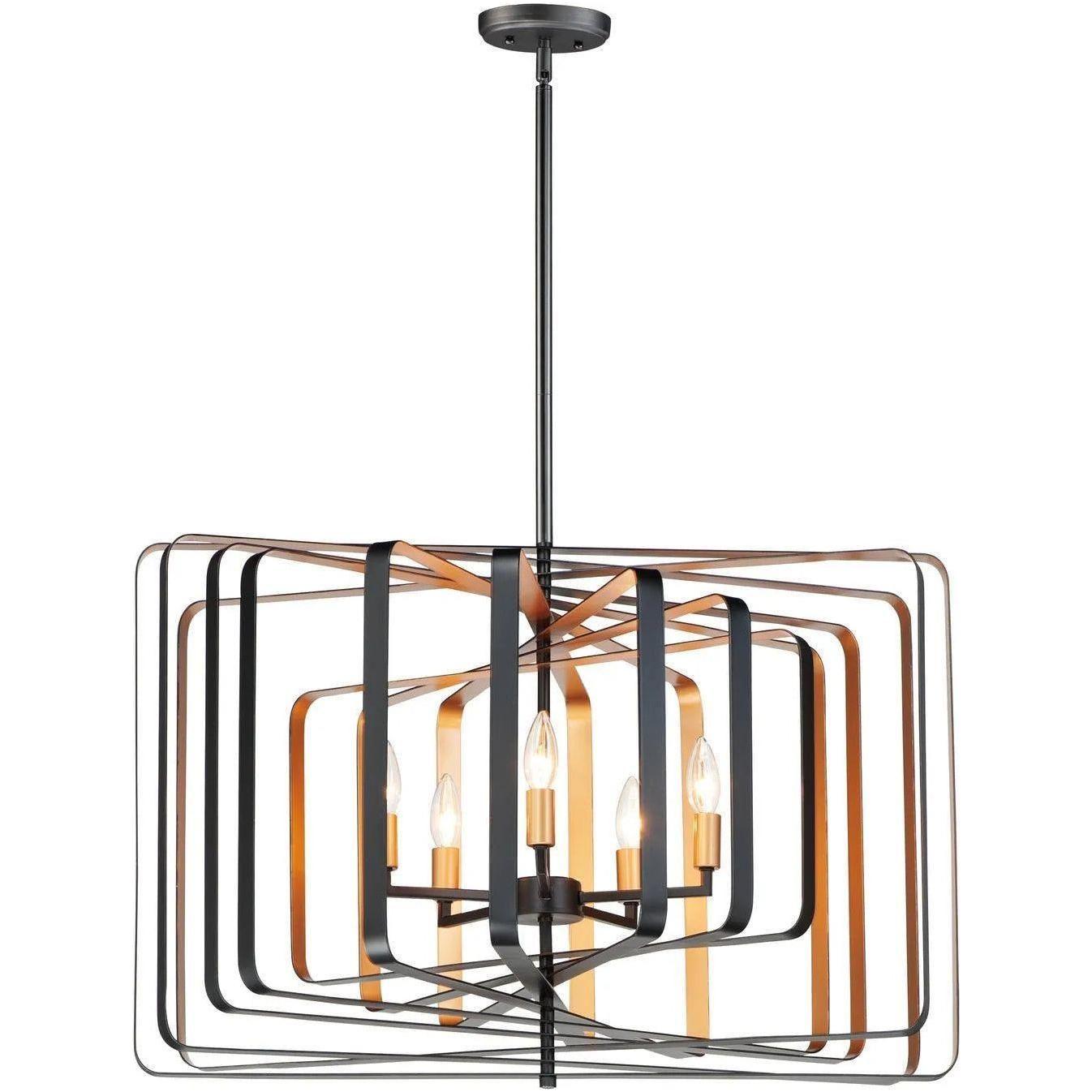Maxim Lighting - Radial Pendant - 28677BKGLD - Canada Light Shop