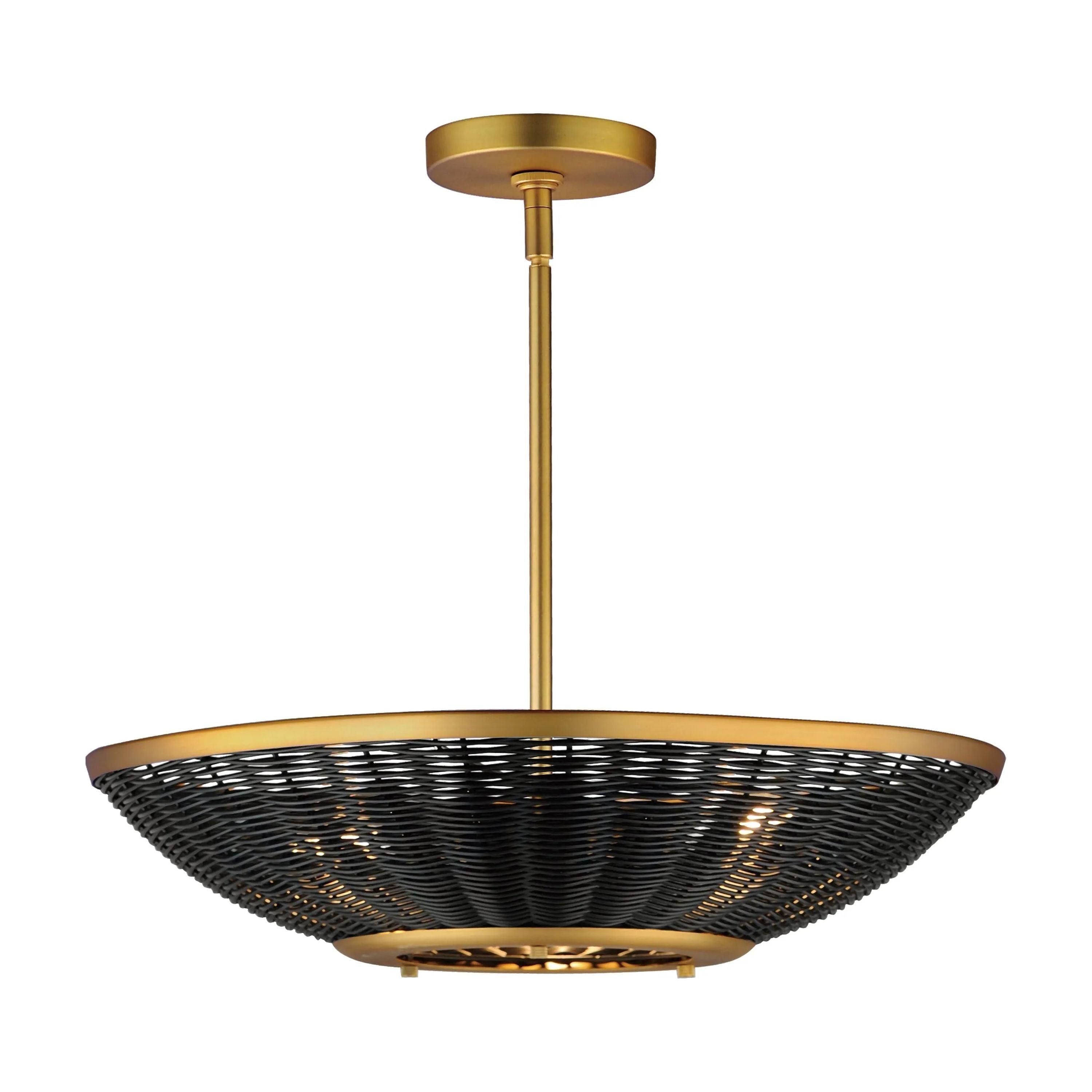 Maxim Lighting - Rattan Pendant - 14462BRNAB - Canada Light Shop