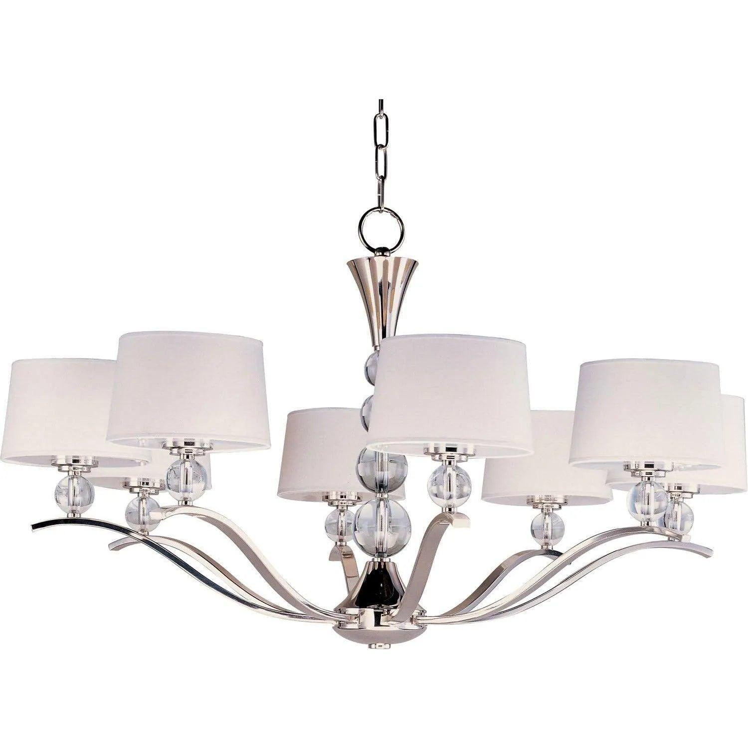 Maxim Lighting - Rondo Chandelier - 12758WTPN - Canada Light Shop