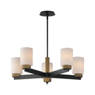 Maxim Lighting - Ruffles Chandelier - 32655SWBKAB - Canada Light Shop