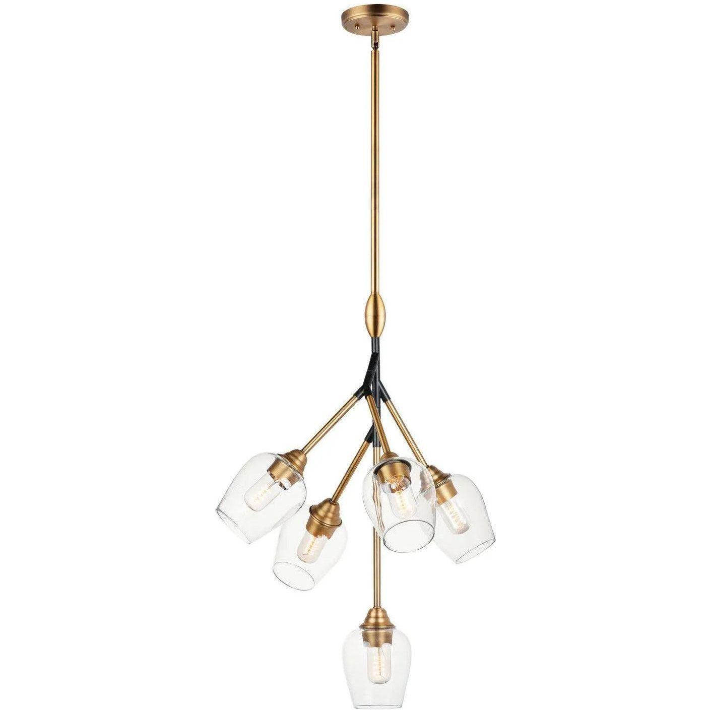 Maxim Lighting - Savvy Pendant - 26343CLABBK - Canada Light Shop