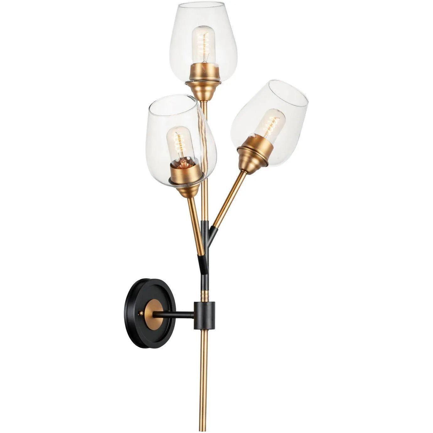 Maxim Lighting - Savvy Wall Sconce - 26341CLABBK - Canada Light Shop