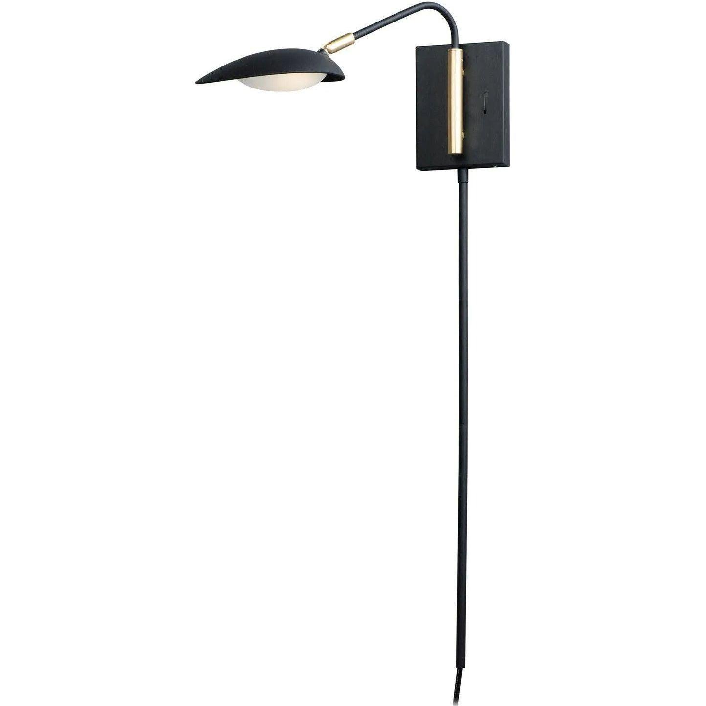 Maxim Lighting - Scan LED Wall Sconce - 21691BKSBR - Canada Light Shop