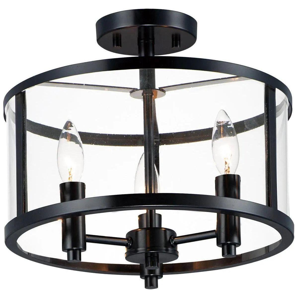 Maxim Lighting - Sentinel Semi Flush Mount - 25250CLBK - Canada Light Shop