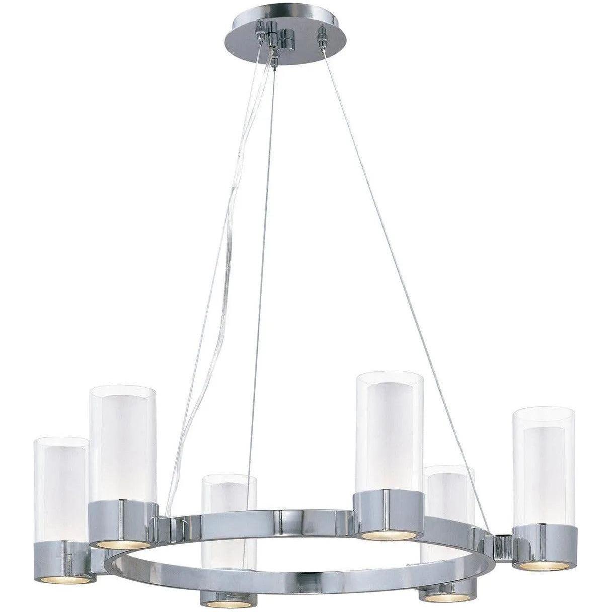 Maxim Lighting - Silo Chandelier - 23077CLFTPC/BUL - Canada Light Shop