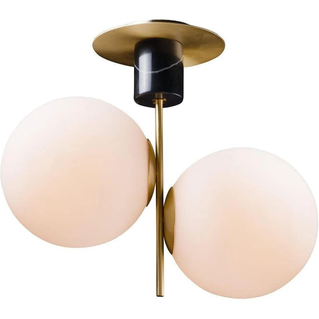 Maxim Lighting - Vesper Double Semi-Flush Mount - 26032SWSBRBK - Canada Light Shop