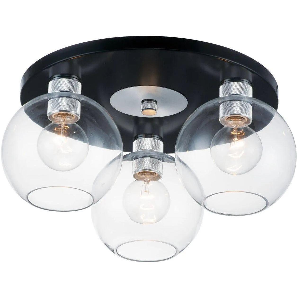 Maxim Lighting - Vessel Flush Mount - 21610CLBKAL - Canada Light Shop
