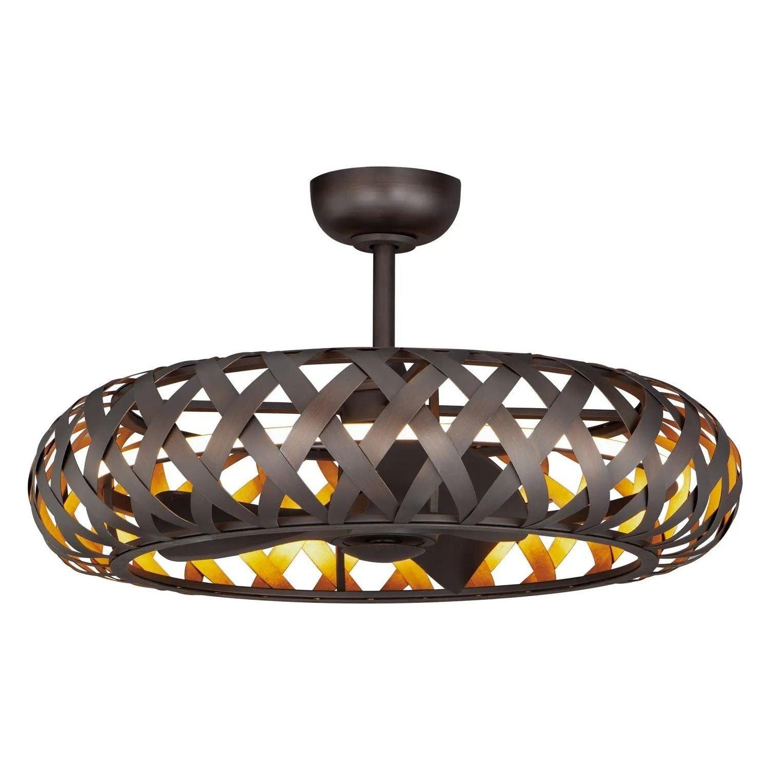 Maxim Lighting - Weave LED Fandelight - 61010BZGTGLD - Canada Light Shop