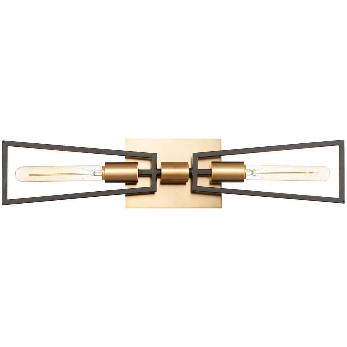 Maxim Lighting - Wings Double Wall Sconce - 11652BKSBR - Canada Light Shop