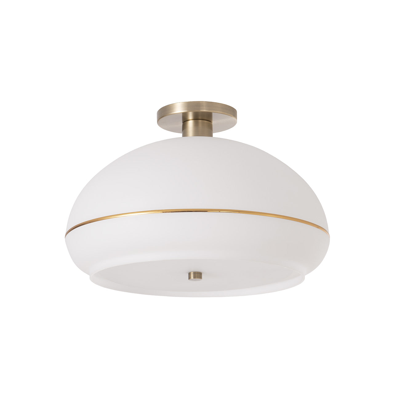 Nova of California 2115843WB Morelli Flush Mount in Weathered Brass