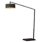Nova of California 2110923BK Stretch 1-Light Arc Lamp in Black