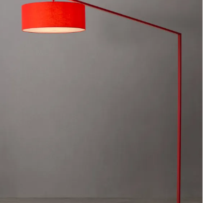 Nova of California 2110925 Stretch 1-Light Arc Lamp in Red