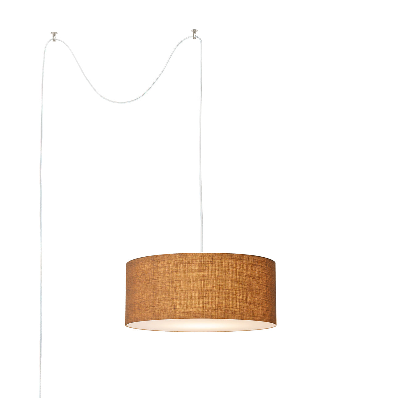 Nova of California 2110840BU Stretch Swag Lamp in Satin Nickel
