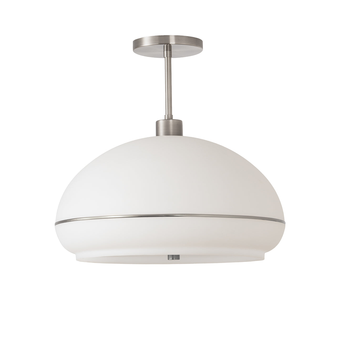 Nova of California 2115844SN Morelli Semi-Flush Mount in Satin Nickel