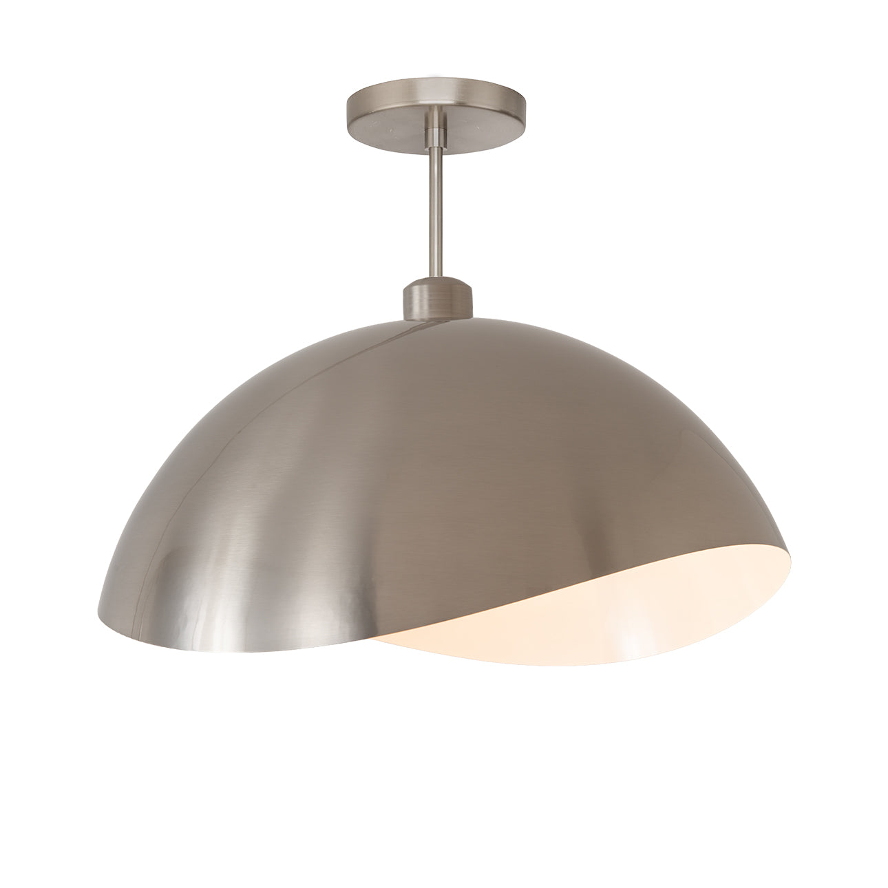 Nova of California 2114844SN Luna Bella Semi-Flush Mount in Satin Nickel