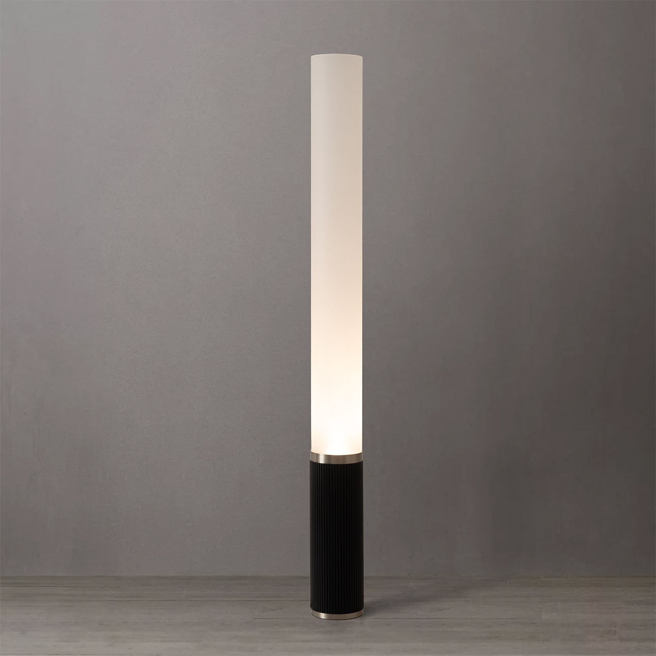 Nova of California 2710799BO Tambo Cylindro Accent Floor Lamp in Weathered Brass & Walnut / Walnut