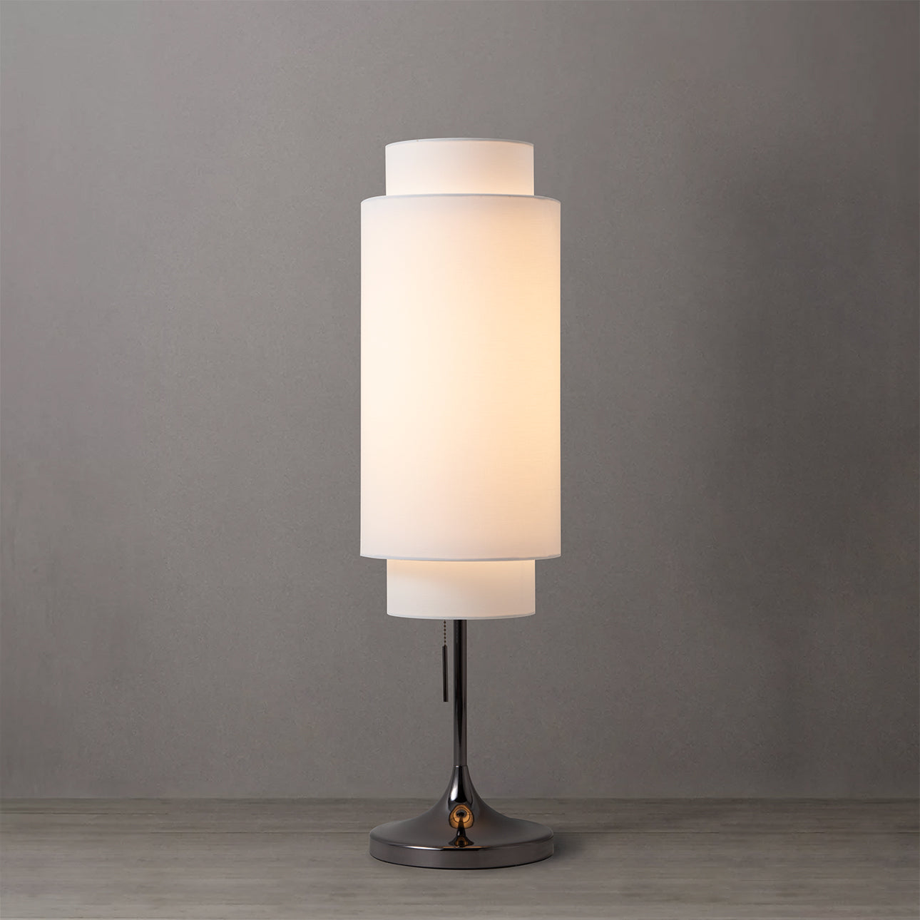 Nova of California 1011804BN Lollipop Table Lamp in Black Nickel