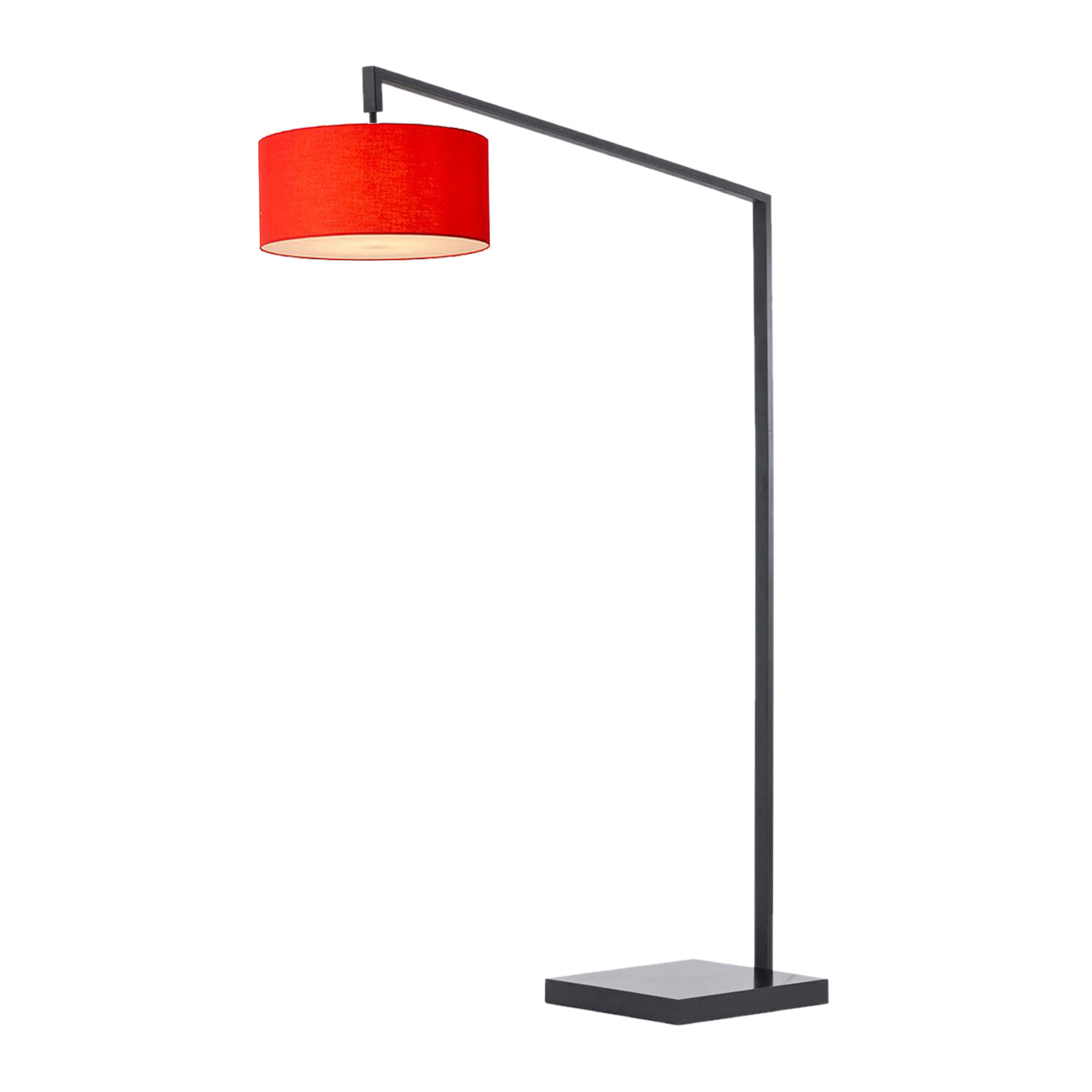 Nova of California 2110924CR Stretch 1-Light Chairside Arc Lamp in Black