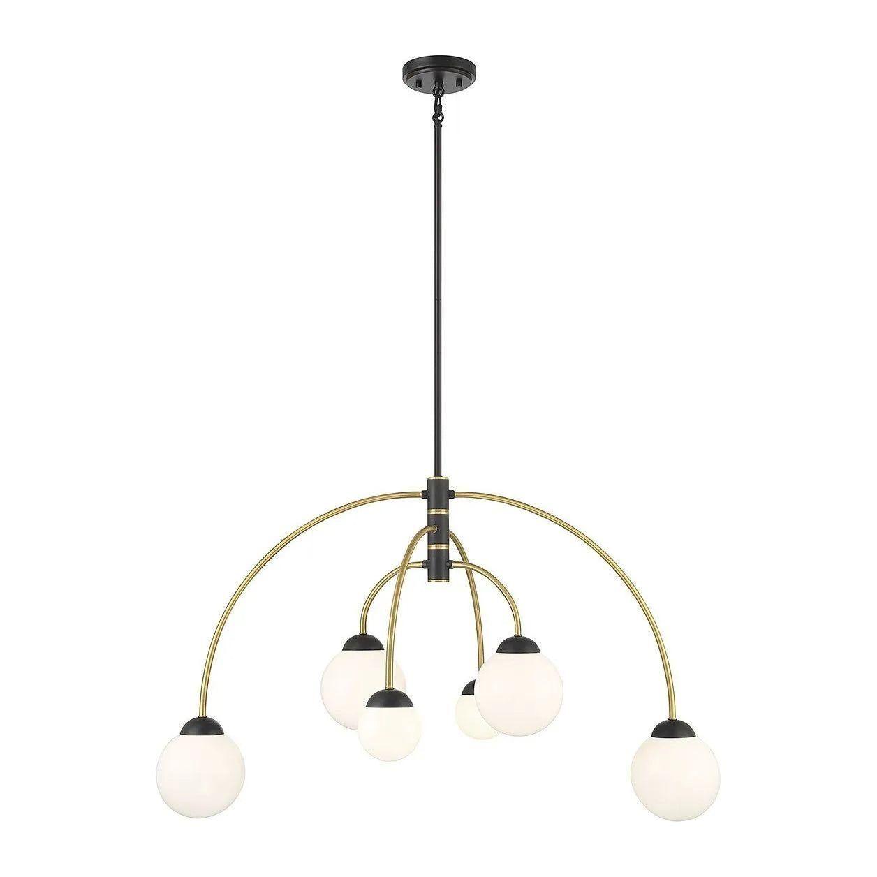 Meridian Lite Trends - Meridian Chandelier - M100114MBKNB - Canada Light Shop