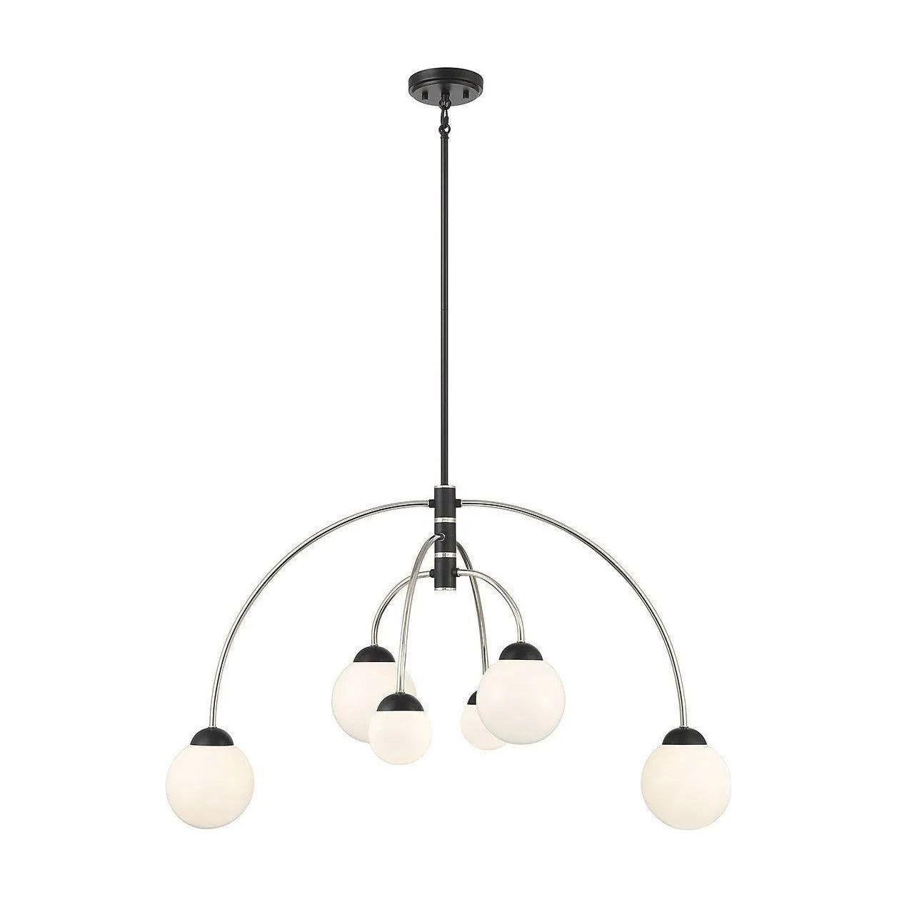 Meridian Lite Trends - Meridian Chandelier - M100114MBKPN - Canada Light Shop