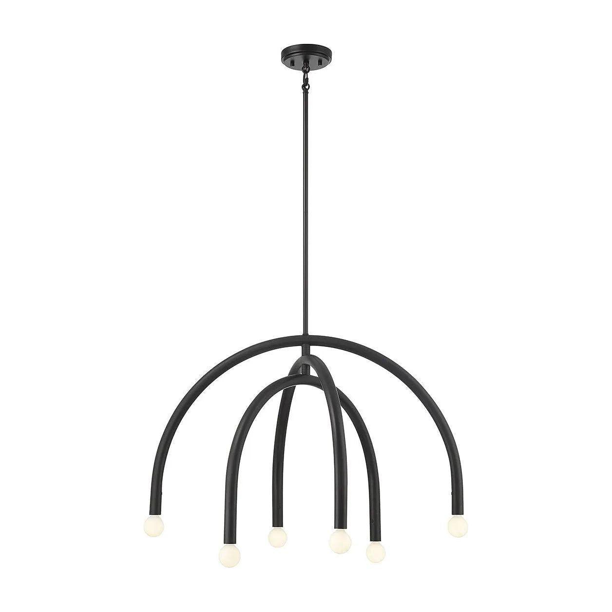 Meridian Lite Trends - Meridian Chandelier - M100115MBK - Canada Light Shop