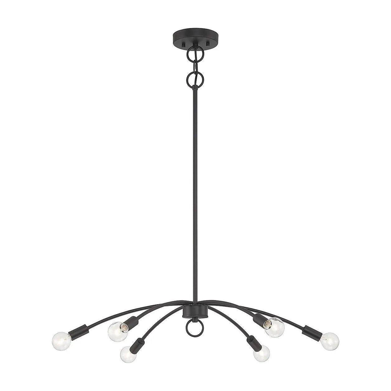 Meridian Lite Trends - Meridian Chandelier - M100116MBK - Canada Light Shop