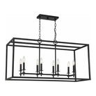 Meridian Lite Trends - Meridian Eight Light Linear Chandelier - M7020MBK - Canada Light Shop