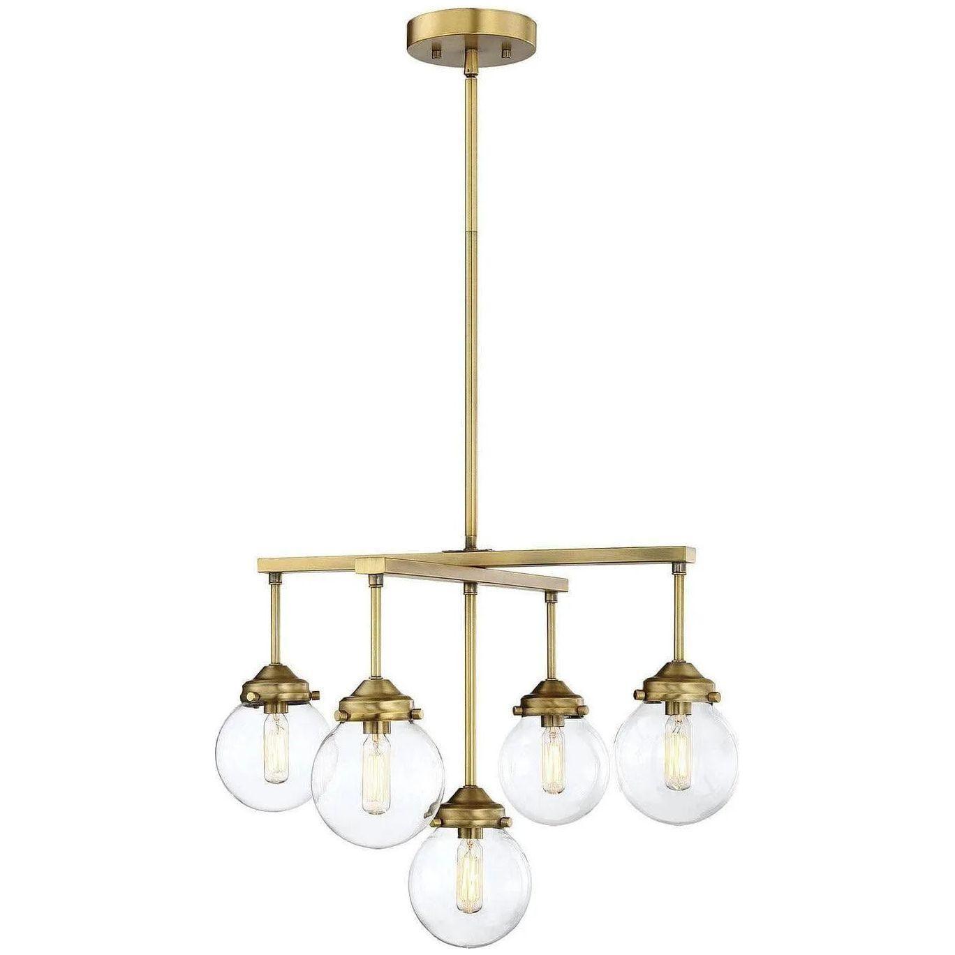 Meridian Lite Trends - Meridian Five Light Chandelier - M10041NB - Canada Light Shop