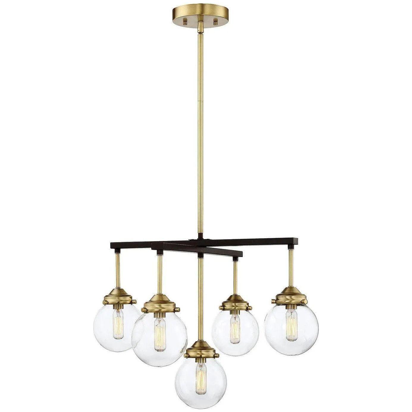 Meridian Lite Trends - Meridian Five Light Chandelier - M10041ORBNB - Canada Light Shop