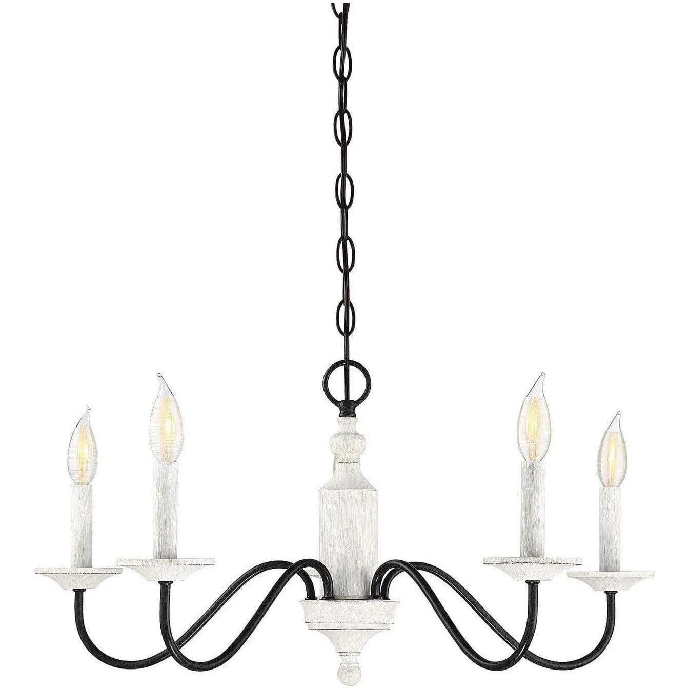 Meridian Lite Trends - Meridian Five Light Chandelier - M10044WW - Canada Light Shop