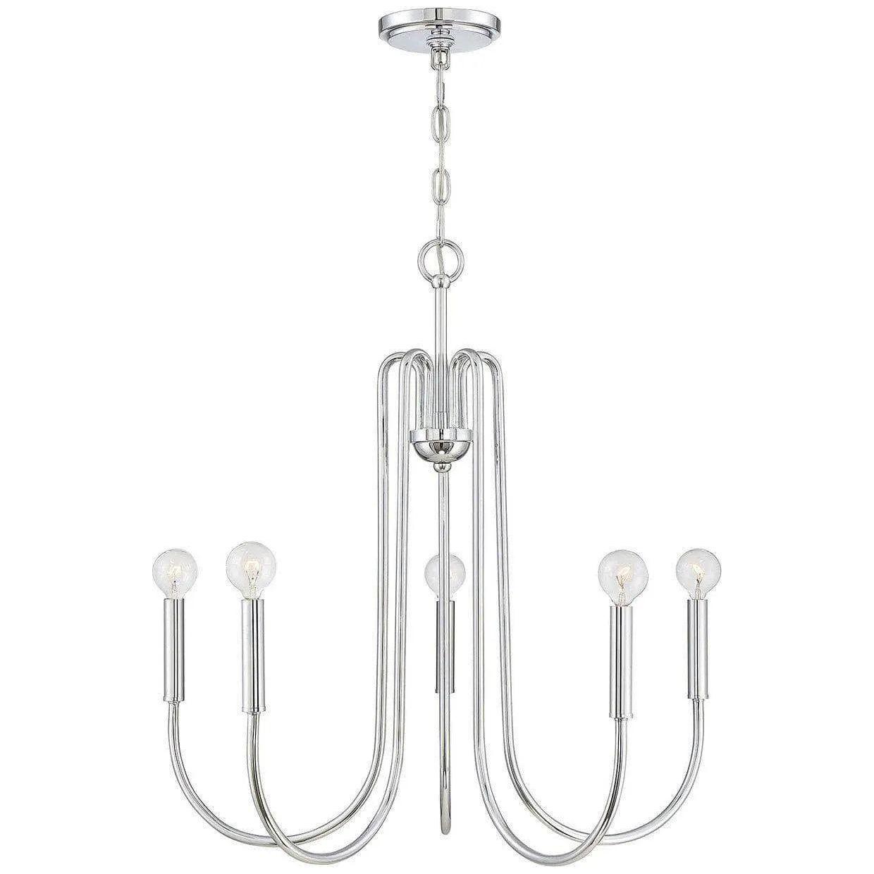 Meridian Lite Trends - Meridian Five Light Chandelier - M10066CH - Canada Light Shop