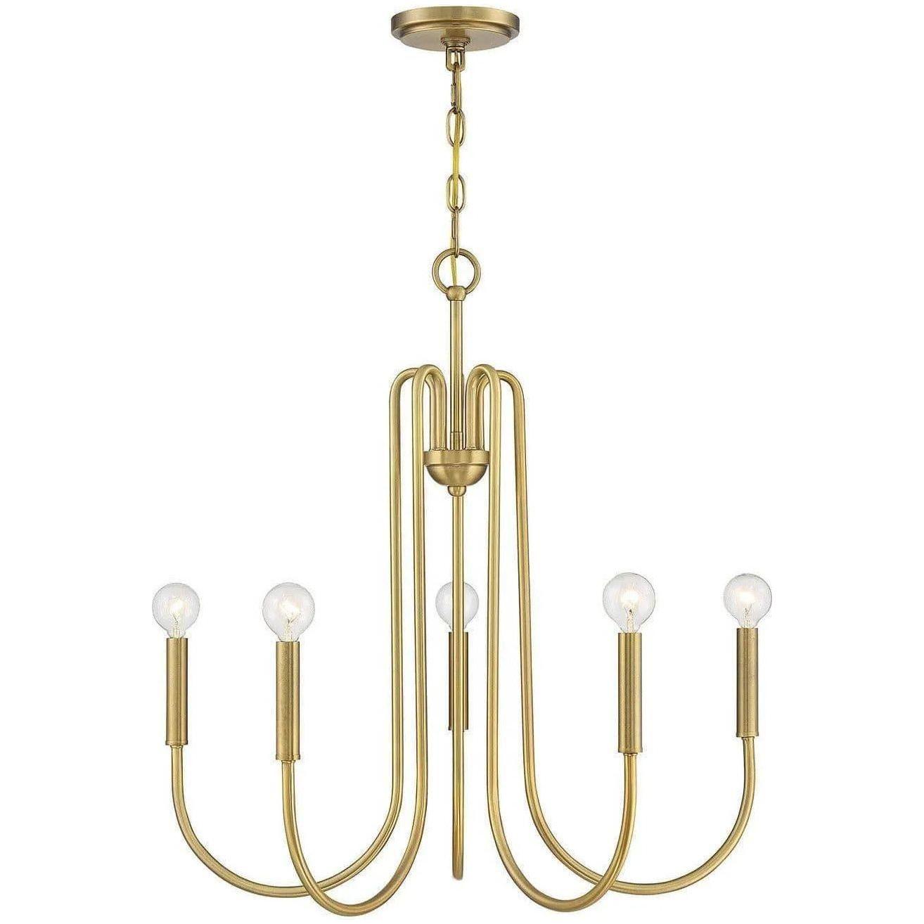 Meridian Lite Trends - Meridian Five Light Chandelier - M10066NB - Canada Light Shop